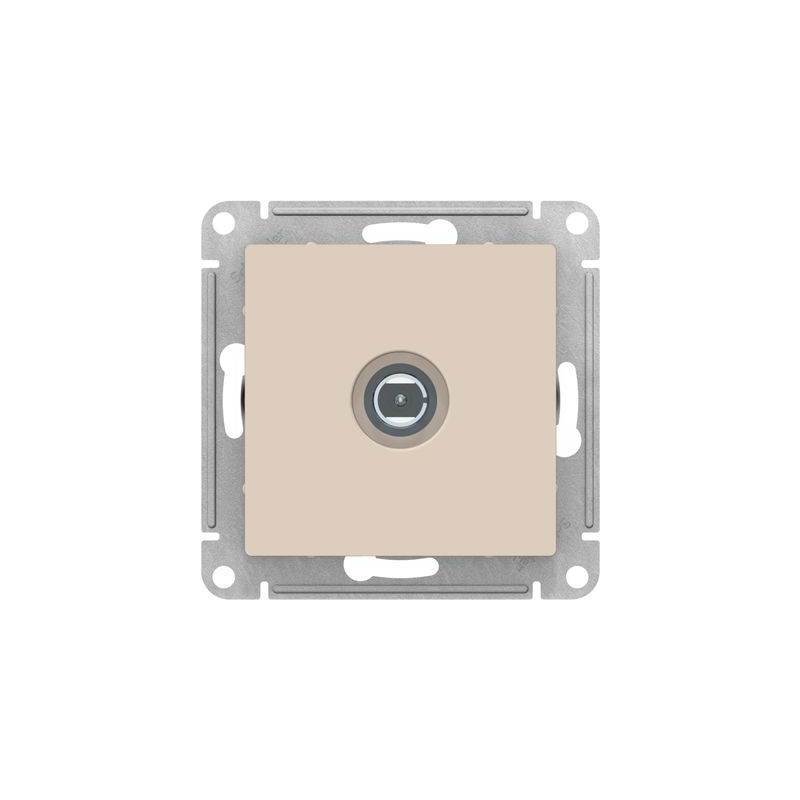 Розетка Schneider Electric Atlas Design ATN000293 бежевый вид спереди