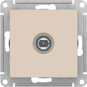 Розетка Schneider Electric Atlas Design ATN000293 бежевый вид спереди