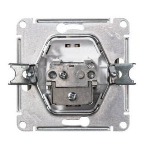 Розетка Schneider Electric Glossa GSL000191 белый вид сзади