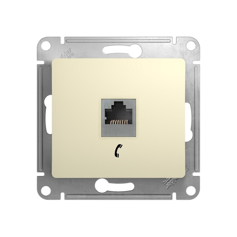Розетка Schneider Electric Glossa GSL000281T бежевый