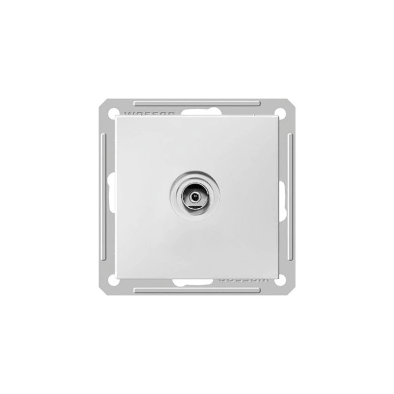 Розетка Schneider Electric W59 RTS-151-1-86 белый вид спереди