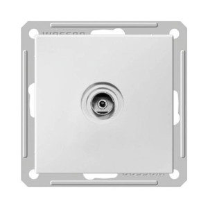 Розетка Schneider Electric W59 RTS-151-1-86 белый вид спереди