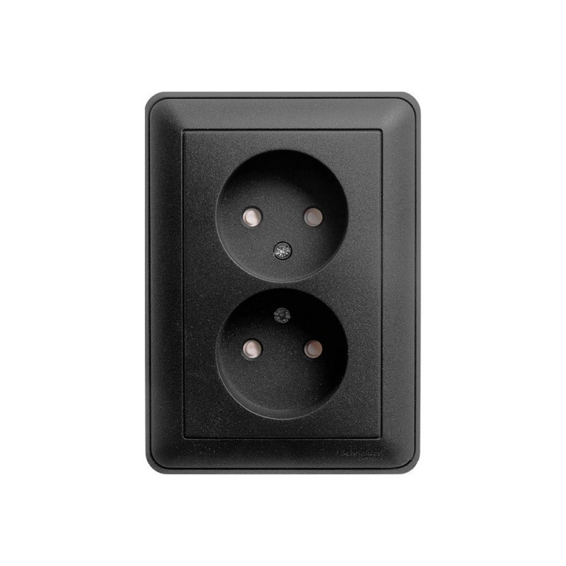 Розетка Schneider Electric W59 RS16-254-68 черный бархат