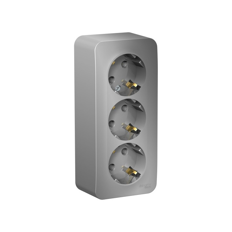 Розетка Schneider Electric Blanca BLNRA010313 алюминий