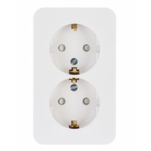 Розетка Schneider Electric Blanca BLNRA011211 белый вид спереди