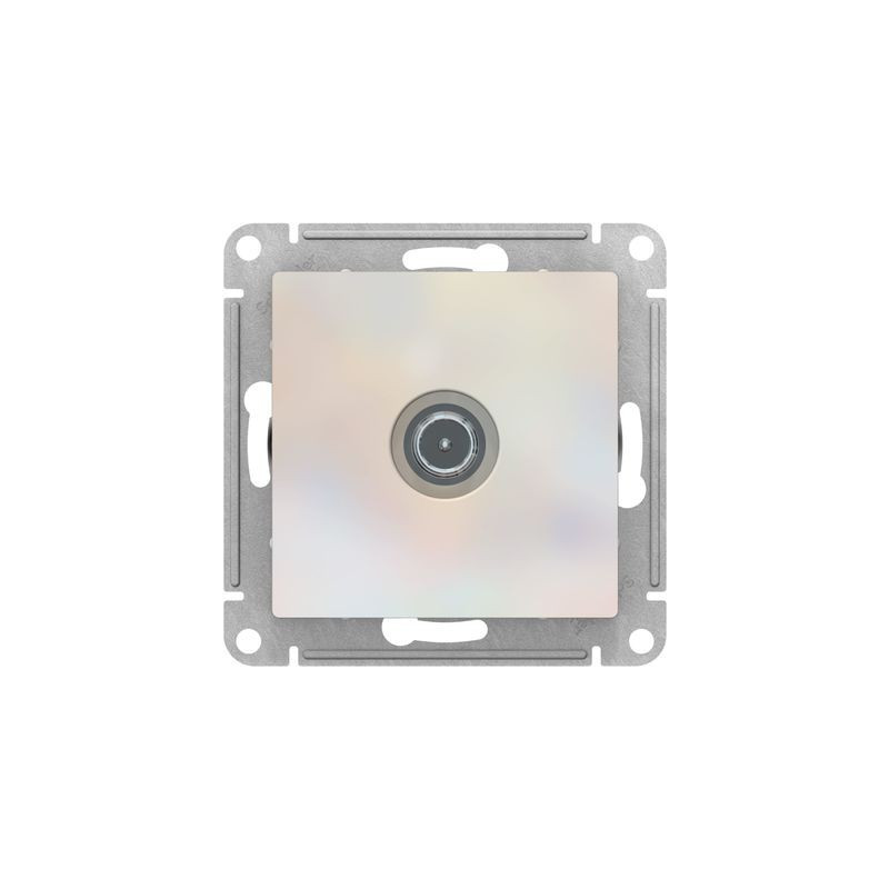 Розетка Schneider Electric Atlas Design ATN000492 жемчуг вид спереди