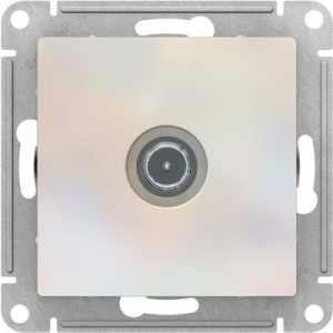 Розетка Schneider Electric Atlas Design ATN000491 жемчуг вид спереди