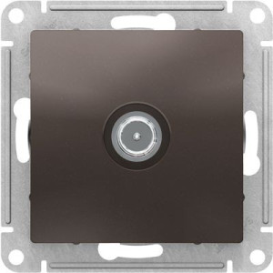 Розетка Schneider Electric Atlas Design ATN000692 мокко вид спереди