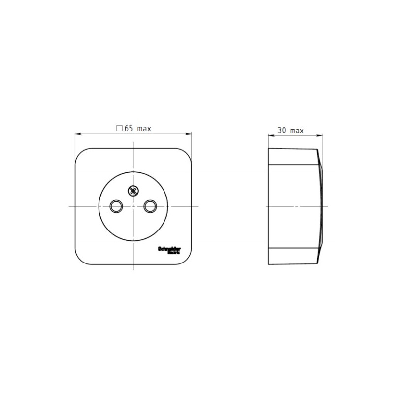Розетка Schneider Electric Blanca BLNRA000116 антрацит схема