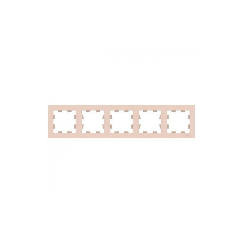 Рамка Schneider Electric Atlas Design ATN000205 бежевый вид спереди