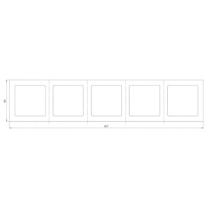 Рамка Schneider Electric Atlas Design ATN001005 карбон схема
