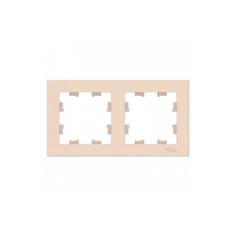 Рамка Schneider Electric Atlas Design ATN000202 бежевый вид сп