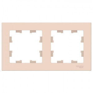 Рамка Schneider Electric Atlas Design ATN000202 бежевый вид сп