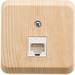 Розетка Schneider Electric Etud KOMA-001D сосна вид спереди