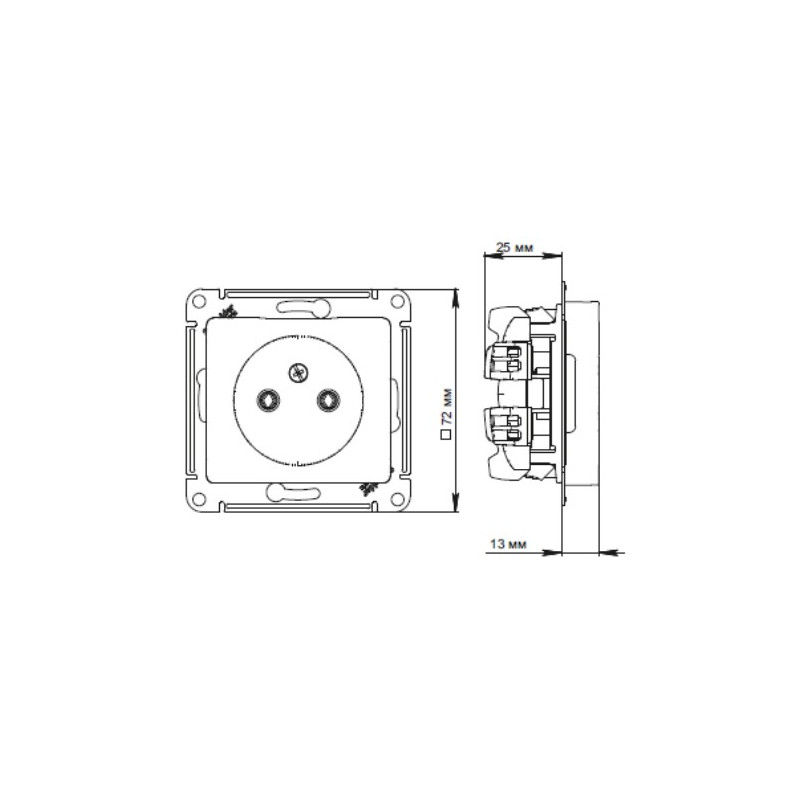 Розетка Schneider Electric Glossa GSL000641 перламутр схема