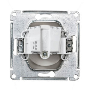Розетка Schneider Electric Glossa GSL000641 перламутр вид сзади