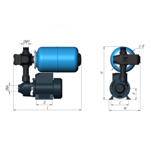 Насосная станция Unipump Auto QB 60-5 ракурсы