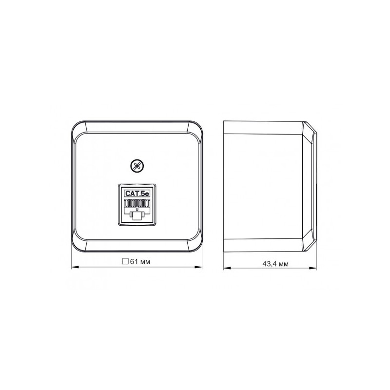 Розетка Schneider Electric Etud KOMA-001T бук схема