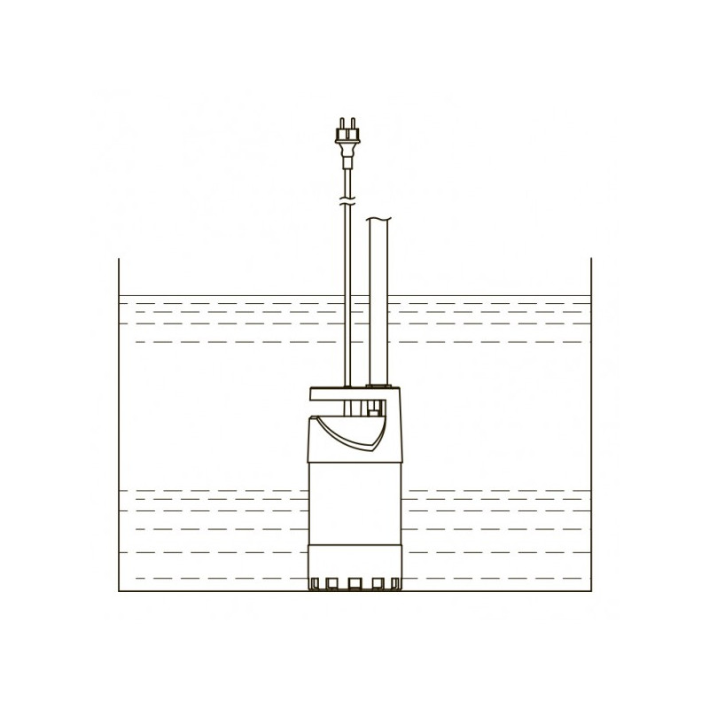 Дренажный насос Unipump Multisub 1000 схема