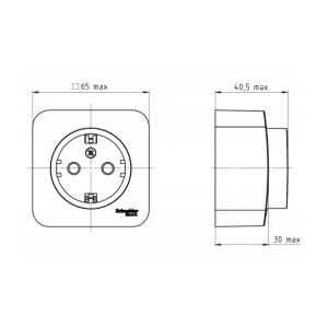 Розетка Schneider Electric Blanca BLNRA110114 титан схема