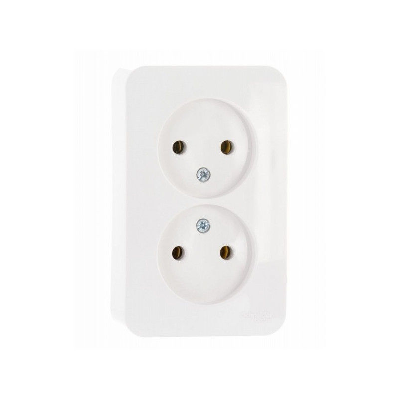 Розетка Schneider Electric Blanca BLNRA000211 белый вид спереди