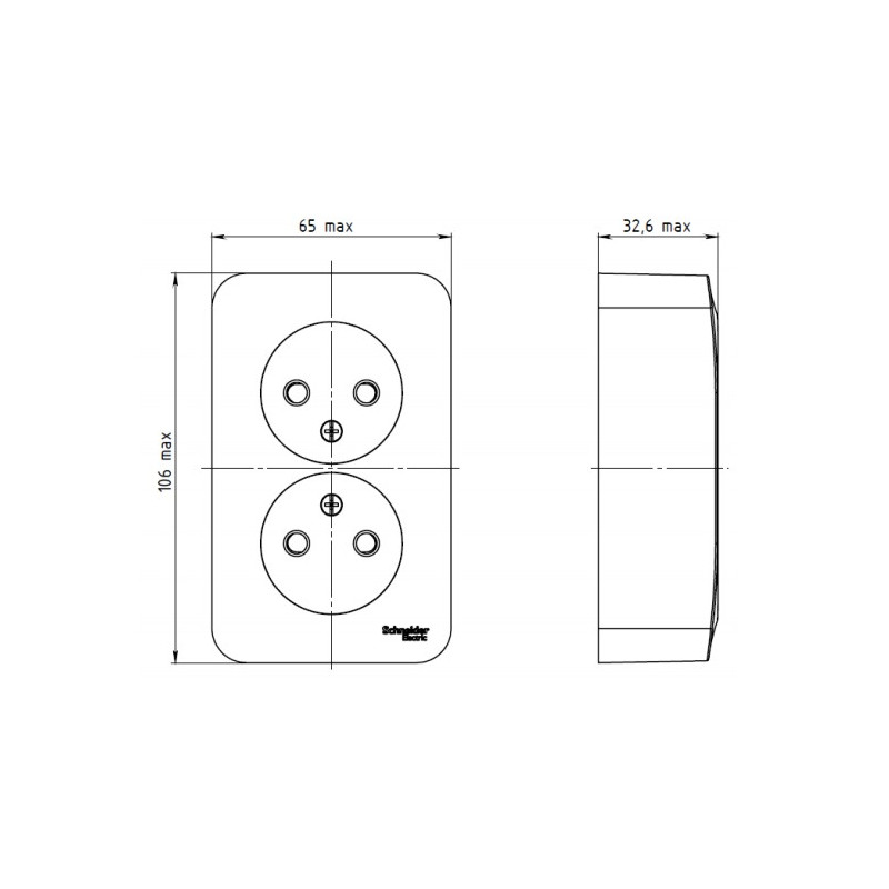 Розетка Schneider Electric Blanca BLNRA000211 белый схема