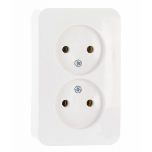 Розетка Schneider Electric Blanca BLNRA000211 белый вид спереди