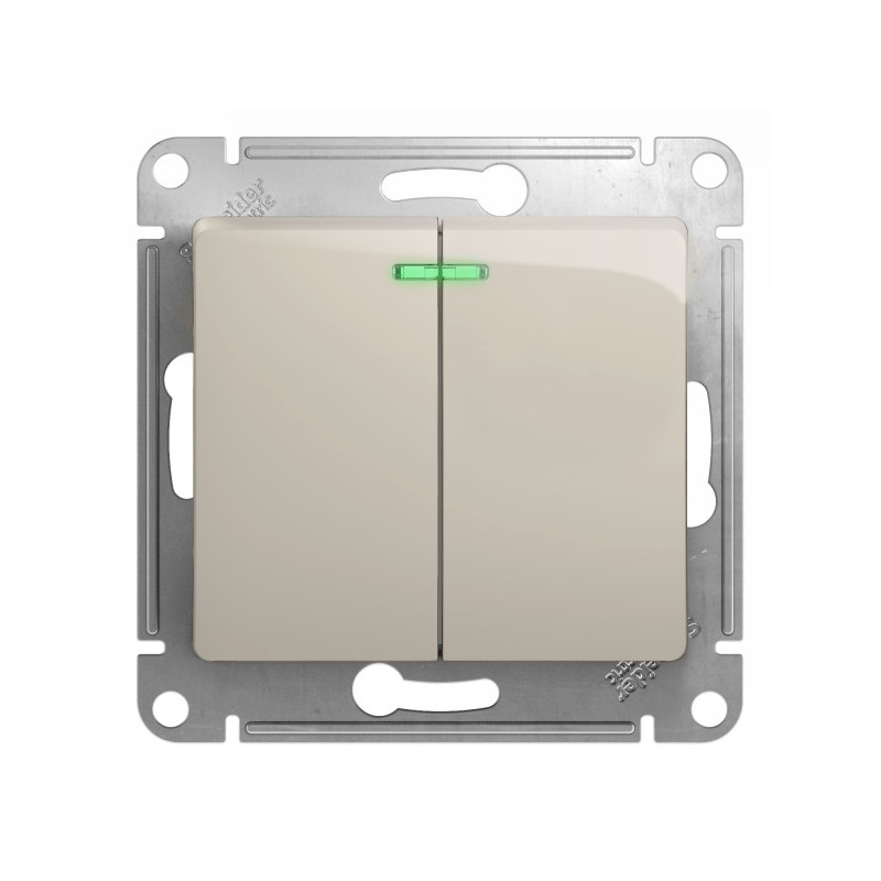 Выключатель Schneider Electric Glossa GSL000953 молочный