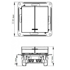 Схема выключателя Schneider Electric Atlas Design ATN000953 сталь