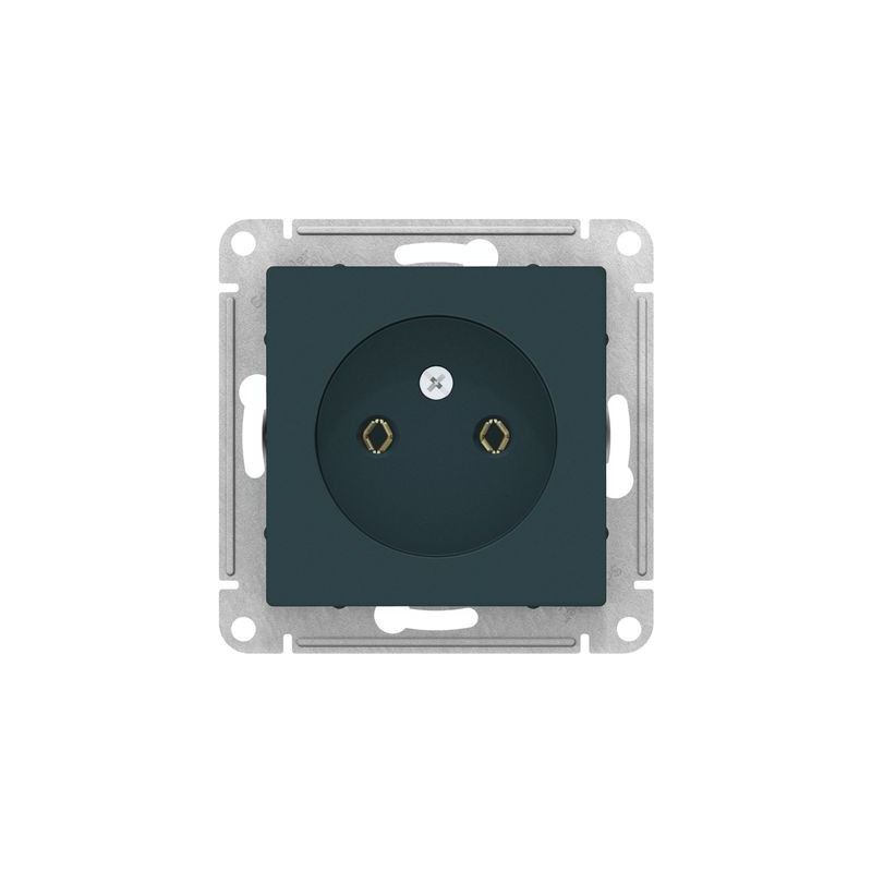 Розетка Schneider Electric AtlasDesign ATN000841 изумруд вид спереди