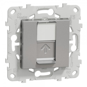 Розетка Schneider Electric Unica New NU541130 алюминий