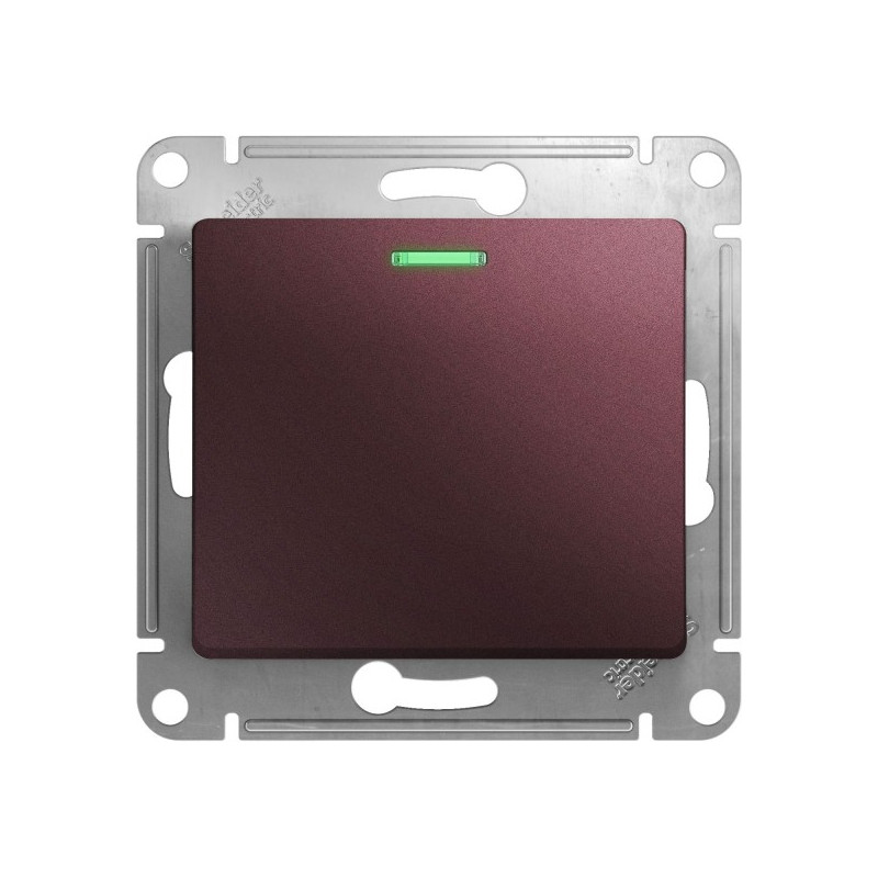 Выключатель Schneider Electric Glossa GSL001163 баклажановый