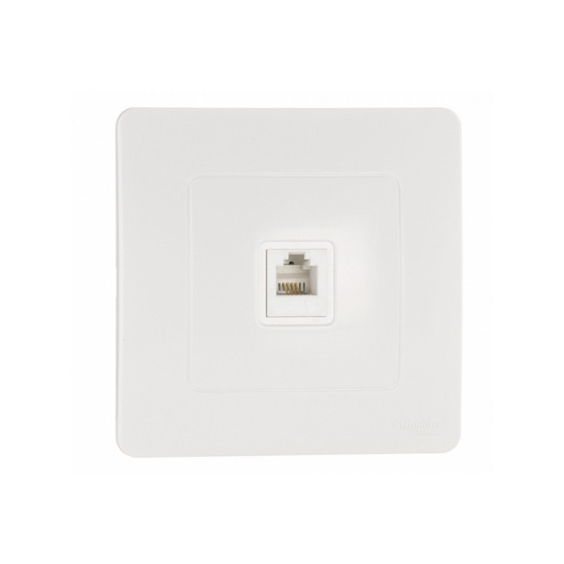 Розетка Schneider Electric Blanca BLNIS011001 белый вид спереди