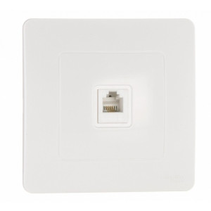 Розетка Schneider Electric Blanca BLNIS011001 белый вид спереди