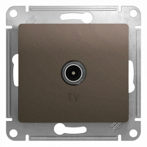 Розетка Schneider Electric Glossa GSL000892 шоколад