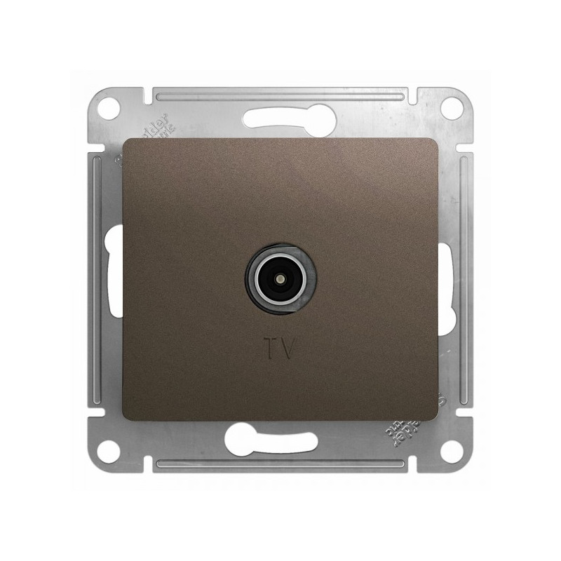 Розетка Schneider Electric Glossa GSL000891 шоколад