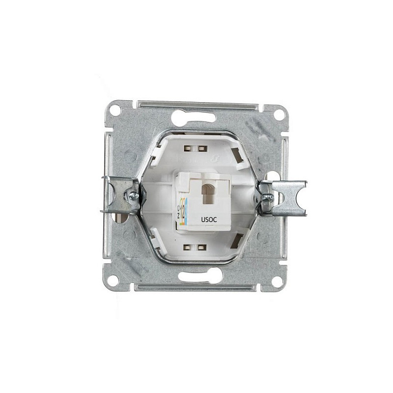 Розетка Schneider Electric Glossa GSL000481T титан вид сзади