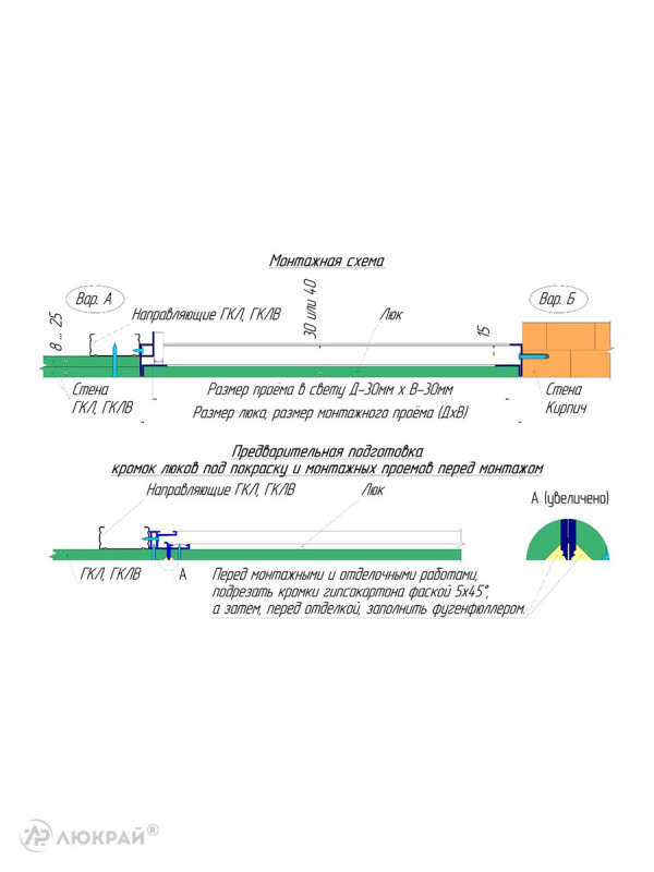 Люк Люкрай ПК 15-15 схема