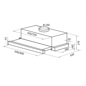 Вытяжка Maunfeld VS Fast Glass 60 White схема