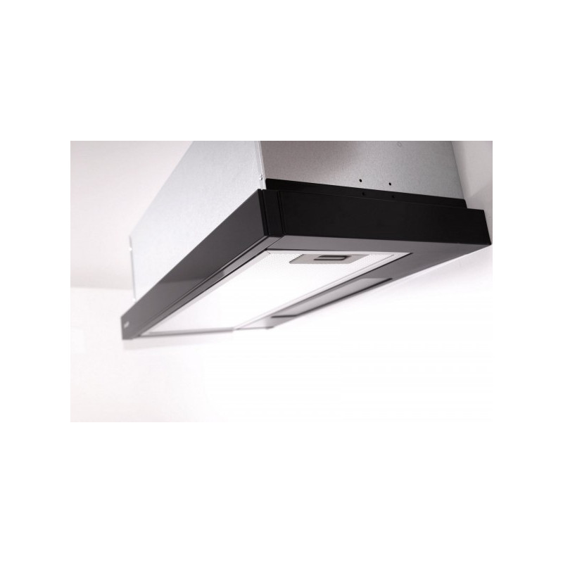 Вытяжка Exiteq EX-1076 Black Glass вид сбоку