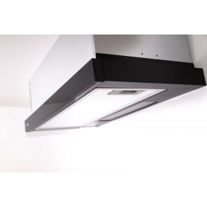 Вытяжка Exiteq EX-1076 Black Glass вид сбоку