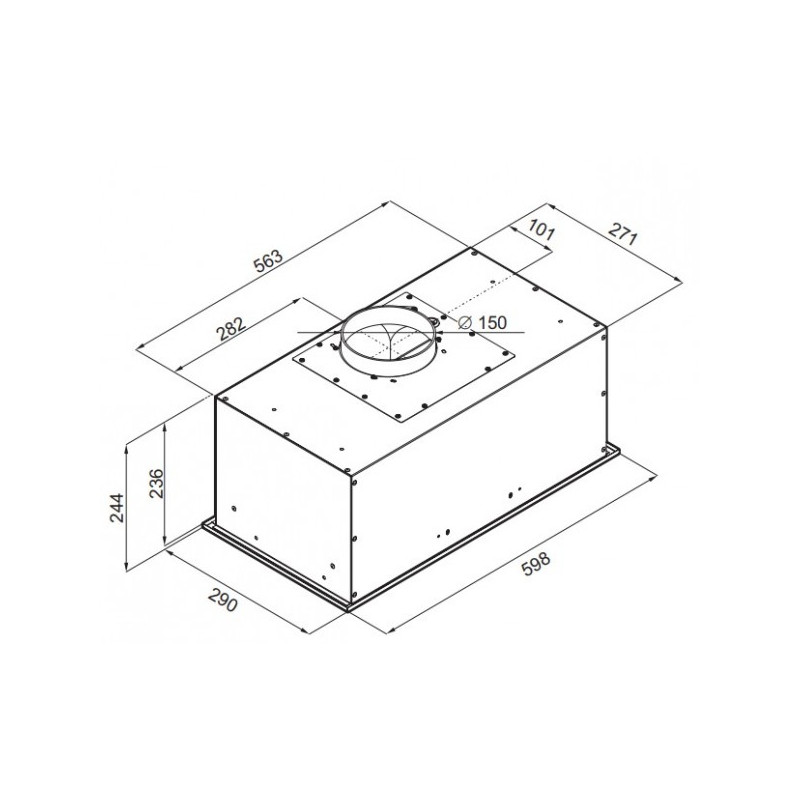 Вытяжка Maunfeld Crosby Power 60 Inox схема