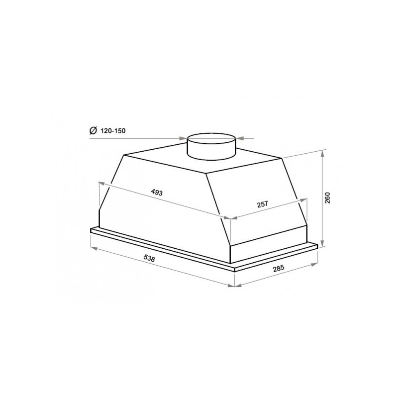 Вытяжка Maunfeld Urania 74 Inox схема