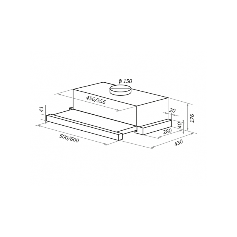 Вытяжка Maunfeld VS Fast 50 Black схема
