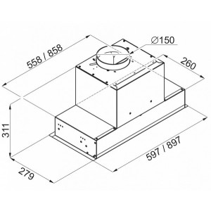 Вытяжка Maunfeld Fantasy 90 White схема