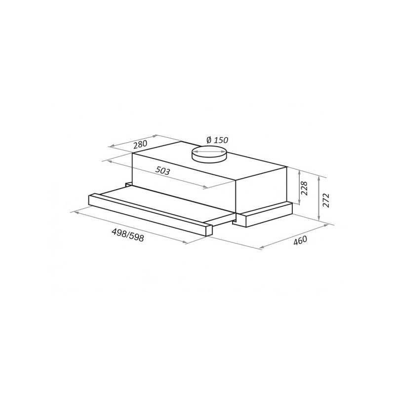 Вытяжка Maunfeld TS Touch 50 White схема
