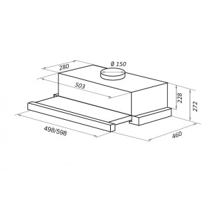 Вытяжка Maunfeld TS Touch 50 White схема