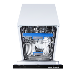 Посудомоечная машина Maunfeld MLP 08B с открытой дверцей вид сверху