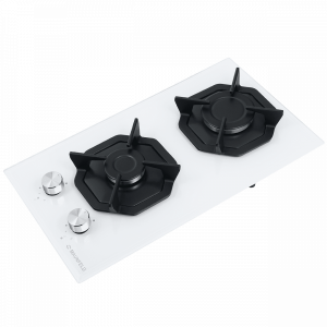 Газовая варочная панель Maunfeld EGHG.32.2CW/G White вид сбоку