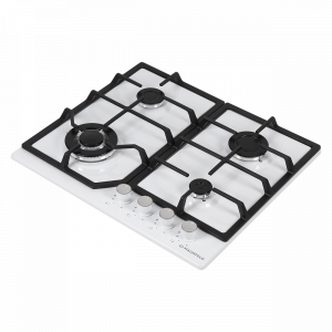 Газовая варочная панель Maunfeld EGHE.64.43CW/G White вид сбоку